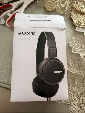 Sony MDR-ZX110 On-Ear Headphones - Black Brand New Open Box